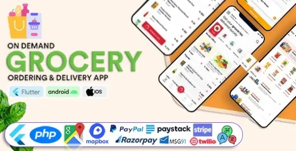 GoGrocer v1.8.1 – Grocery Vegetable Store Delivery Mobile App with Admin Panel Source